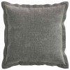Párna huzat 2 db houten sötétszürke 30 x 30 cm chenille szövet