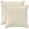Párna huzat 2 pcs houten krémszínű 30 x 30 cm mikroszálas plüss