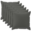 Párna huzat 6 db houten antracitszürke 30 x 30 cm poliészter