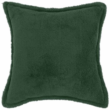 Párna huzat 2 pcs houten sötétzöld 30 x 30 cm bouclé