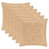 Párna huzat 6 db houten krémszínű 30 x 30 cm műnyúl szőr