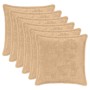 Párna huzat 6 db houten krémszínű 30 x 30 cm műnyúl szőr