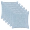Párna huzat 6 db houten világoskék 30 x 30 cm műnyúl szőr