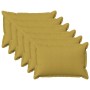 Párna huzat 6 pcs houten világos zöld 30 x 50 cm műlenszövet