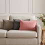Párna huzat 6 pcs houten világosszürke 30 x 50 cm bársony
