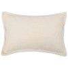 Párna huzat 2 pcs houten krémszínű 30 x 50 cm bouclé