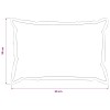 Párna huzat 2 pcs houten krémszínű 30 x 50 cm bouclé
