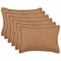 Párna huzat 6 pcs houten bézs 30 x 50 cm bouclé
