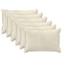 Párna huzat 6 pcs houten krémszínű 30 x 50 cm mikroszálas plüss