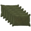 Párna huzat 6 pcs houten zöld 30 x 50 cm mikroszálas plüss