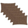 Párna huzat 6 db houten világos barna 30 x 50 cm műnyúl szőr