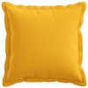 Párna huzat 6 pcs houten világos sárga 35 x 35 cm műlenszövet