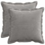 Párna huzat 2 db houten világosszürke 35 x 35 cm cord