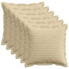 Párna huzat 6 db houten világos zöld szürke 35 x 35 cm cord