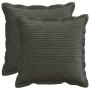 Párna huzat 2 db houten antracitszürke 35 x 35 cm cord