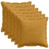 Párna huzat 6 db houten sárga 35 x 35 cm cord