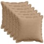 Párna huzat 6 db houten barna 35 x 35 cm cord