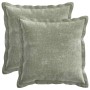 Párna huzat 2 db houten zöld 35 x 35 cm chenille szövet