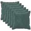 Párna huzat 6 pcs houten tengerkék 35 x 35 cm mikroszálas plüss