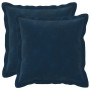 Párna huzat 2 pcs houten kék 35 x 35 cm mikroszálas plüss