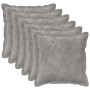 Párna huzat 6 pcs houten világosszürke 35 x 35 cm