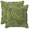 Párna huzat 2 db houten levélminta 35 x 35 cm poliészter