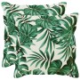 Párna huzat 2 db houten levélminta 35 x 35 cm poliészter