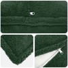Párna huzat 2 pcs houten sötétzöld 35 x 35 cm bouclé