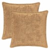 Párna huzat 2 db houten tópszínű 35 x 35 cm műnyúl szőr