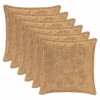 Párna huzat 6 db houten tópszínű 35 x 35 cm műnyúl szőr