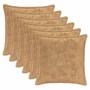 Párna huzat 6 db houten tópszínű 35 x 35 cm műnyúl szőr