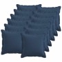 Párna huzat 12 pcs houten kék 40 x 40 cm műlenszövet