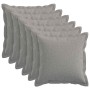 Párna huzat 6 pcs houten felhőszürke 40 x 40 cm műlenszövet