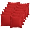 Párna huzat 12 pcs houten piros 40 x 40 cm műlenszövet
