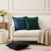 Párna huzat 6 pcs houten sötétzöld 40 x 40 cm bársony