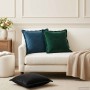 Párna huzat 6 pcs houten sötétzöld 40 x 40 cm bársony