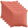 Párna huzat 6 db houten piros narancs 40 x 40 cm cord