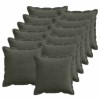 Párna huzat 12 db houten antracitszürke 40 x 40 cm cord