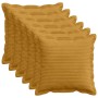 Párna huzat 6 db houten sárga 40 x 40 cm cord