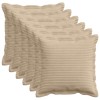 Párna huzat 6 db houten tópszínű 40 x 40 cm cord