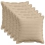 Párna huzat 6 db houten tópszínű 40 x 40 cm cord