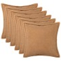 Párna huzat 6 pcs houten bézs 40 x 40 cm bouclé