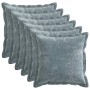 Párna huzat 6 pcs houten világoskék 40 x 40 cm chenille szövet