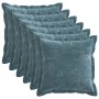 Párna huzat 6 pcs houten kék 40 x 40 cm chenille szövet