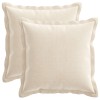 Párna huzat 2 db houten krémszínű 40 x 40 cm chenille szövet