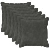 Párna huzat 6 pcs houten antracitszürke 40 x 40 cm