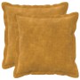 Párna huzat 2 pcs houten sárga 40 x 40 cm mikroszálas plüss