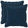 Párna huzat 2 pcs houten kék 40 x 40 cm mikroszálas plüss