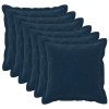 Párna huzat 6 pcs houten kék 40 x 40 cm mikroszálas plüss