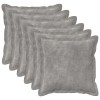 Párna huzat 6 pcs houten világosszürke 40 x 40 cm